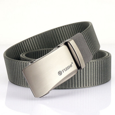 Cureaua pentru barbati textila cu inchizatoare dreptunghiulara metalica