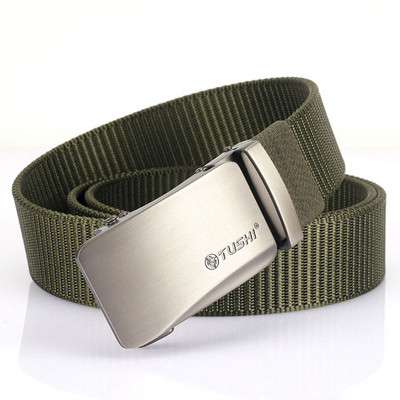 Cureaua pentru barbati textila cu inchizatoare dreptunghiulara metalica