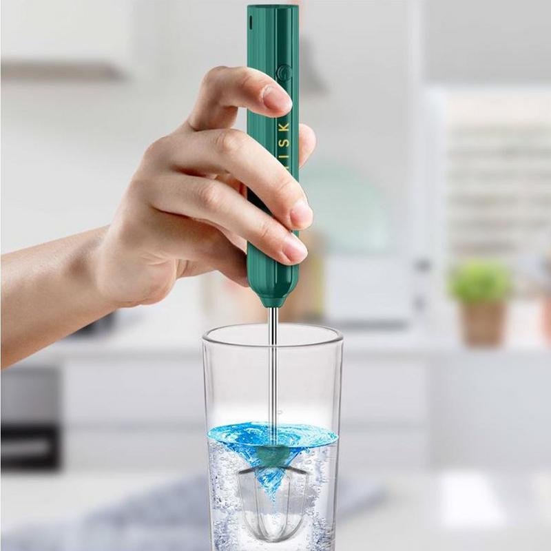 Elektrický napenovač mlieka, ručný mini napenovač, kávovar, šľahač na vajcia na čokoládové cappuccino, prenosný mixér, metlička