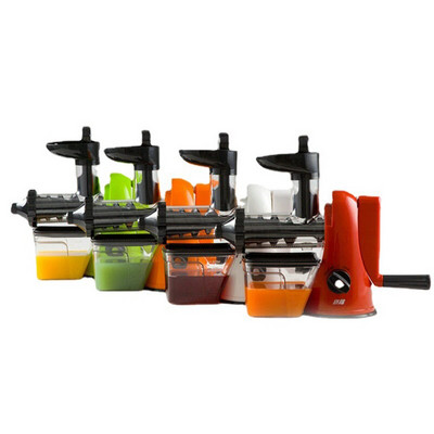 Ručný odšťavovač do kuchyne 500 ml, odšťavovač na melón/mango/pomaranč, ručný odšťavovač s kľukou, prenosný multifunkčný odšťavovač s pohárom
