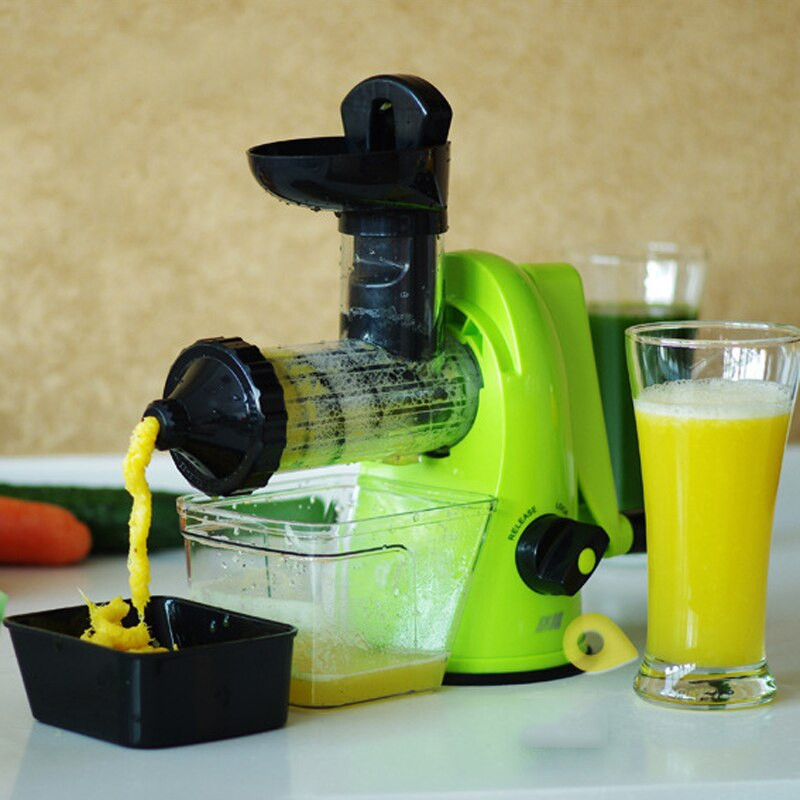 Ručný odšťavovač do kuchyne 500 ml, odšťavovač na melón/mango/pomaranč, ručný odšťavovač s kľukou, prenosný multifunkčný odšťavovač s pohárom