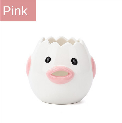 Kreatívny filter na oddeľovanie bielkovín z vaječného žĺtka, roztomilý kurací keramický oddeľovač bielkov, nástroje na pečenie, kuchynské doplnky, praktické