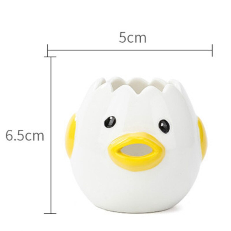 Kreatívny filter na oddeľovanie bielkovín z vaječného žĺtka, roztomilý kurací keramický oddeľovač bielkov, nástroje na pečenie, kuchynské doplnky, praktické