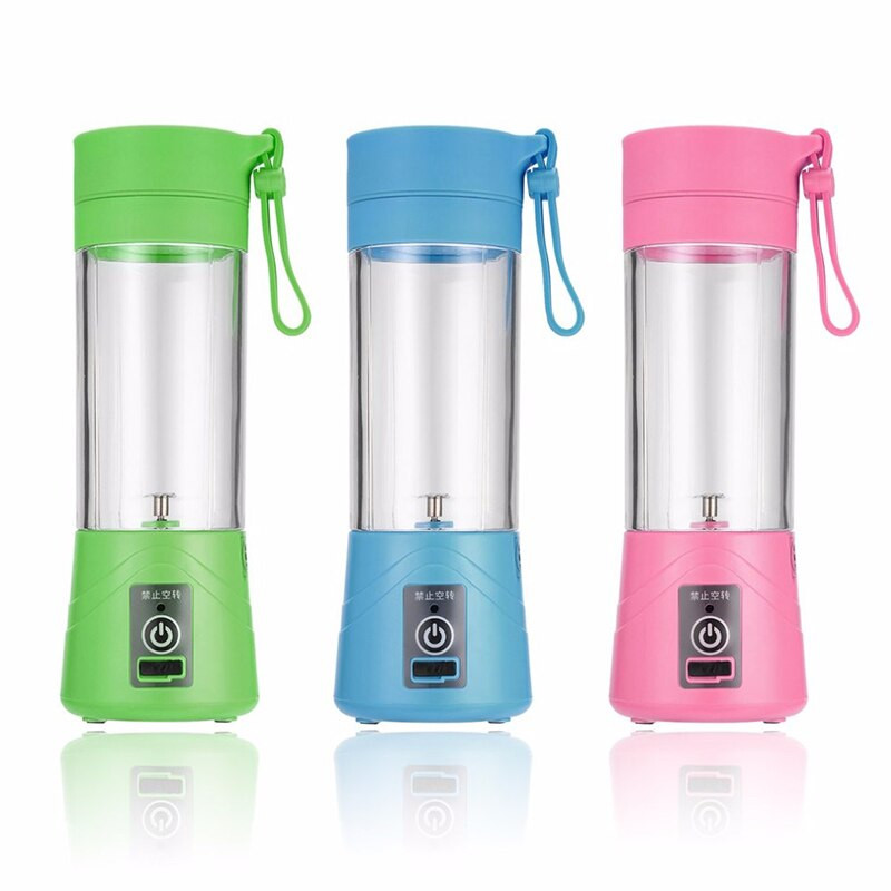 380ml USB nabíjateľná fľaša na odšťavovač, pohár na džús, citrusový mixér, citrón, zelenina, ovocie, mliečny kokteil, smoothie, odšťavovače, fľaša
