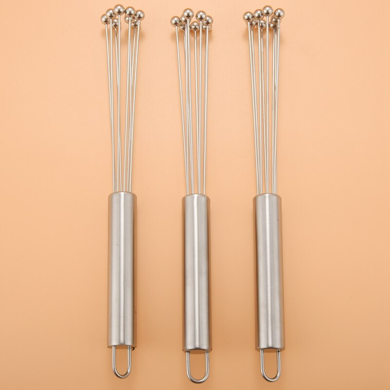 Nerezová oceľová metlička na vajcia, sada kuchynských metličiek na varenie, mixovanie, šľahanie, šľahanie a miešanie