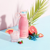 380 ml sulčiaspaudės puodelis be BPA, nuimamas plastikinis keturių ašmenų nešiojamasis maišytuvas virtuvės reikmenys