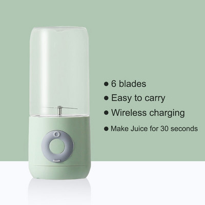 Ručný mixér s objemom 500 ml, prenosný odšťavovač s 6 čepeľami, nabíjateľný elektrický kuchynský robot, rýchly odšťavovač na ovocie