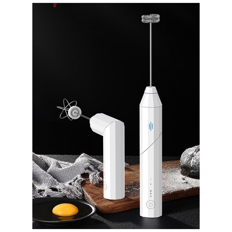 Skladací napeňovač mlieka, elektrický metlička na vajcia, ručný nabíjateľný USB mixér, bezdrôtový miešač, napeňovač, metlička