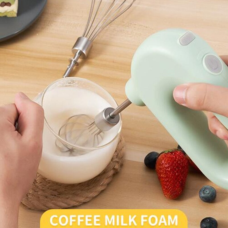 Bezdrôtový 4-rýchlostný šľahač vajec, mini mixér, elektrický mixér na potraviny, ručný mixér, automatický kuchynský nástroj na varenie vajec