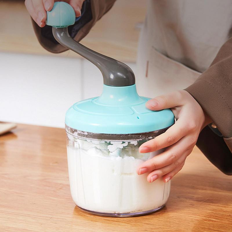 Ručný šľahač na vajcia do domácnosti, malý poloautomatický šľahač na vajcia, mini metličky, manuálny mixér, ručný šľahač