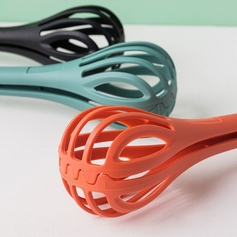 Multifunkčný 3v1 manuálny šľahač na vajcia, klip na jedlo, kuchynské kliešte, nástroje na pečenie, miešačka na šalát, lyžica na špagety, kuchynský gadget