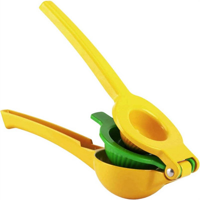 2 in 1 Metalinis citrinų kalkių spaustuvas nerūdijančio plieno rankinis citrusinių vaisių spaudimo sulčiaspaudė Rankinis spaudimas sultingesnis šviežių vaisių įrankis virtuvės „pasidaryk pats“ įrankis