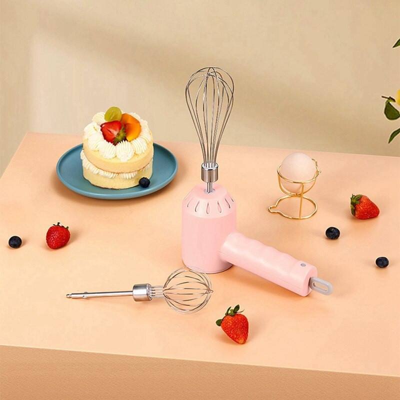 Bezdrôtový elektrický ručný šľahač s USB nabíjaním a praktickým mini mixérom do pekárne, domáce kuchynské príslušenstvo