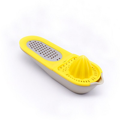 Odšťavovač na citróny, multifunkčný odšťavovač na citrusy z nehrdzavejúcej ocele, strúhadlo na zeleninu, lis na cesnak, manuálny krájač, kuchynské príslušenstvo