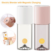 400 ml elektrinė belaidė mini sulčiaspaudė, nešiojamasis kokteilių maišytuvas Įkraunamas maišytuvo puodelis USB maišytuvo puodelis pieno kokteiliui kūdikių maistui