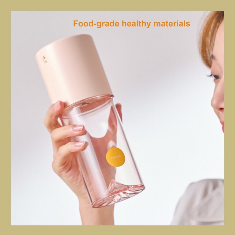 400 ml elektrinė belaidė mini sulčiaspaudė, nešiojamasis kokteilių maišytuvas Įkraunamas maišytuvo puodelis USB maišytuvo puodelis pieno kokteiliui kūdikių maistui