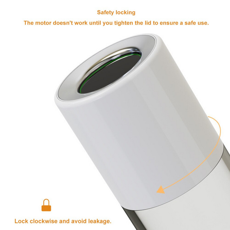 400 ml elektrinė belaidė mini sulčiaspaudė, nešiojamasis kokteilių maišytuvas Įkraunamas maišytuvo puodelis USB maišytuvo puodelis pieno kokteiliui kūdikių maistui