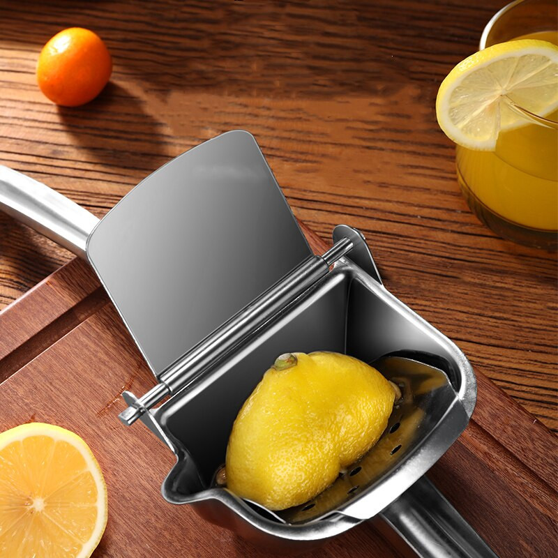 Ručný odšťavovač, extrudér z nehrdzavejúcej ocele 304, multifunkčný lis na šťavu z citróna, pomaranča, jablka, melóna a paradajok.