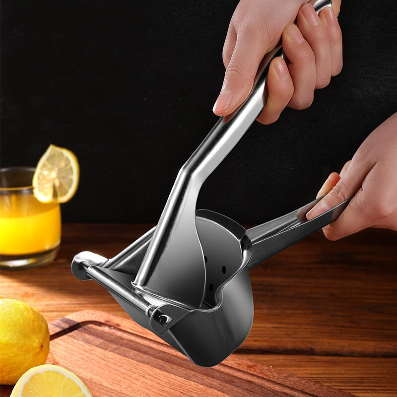 Ručný odšťavovač, extrudér z nehrdzavejúcej ocele 304, multifunkčný lis na šťavu z citróna, pomaranča, jablka, melóna a paradajok.