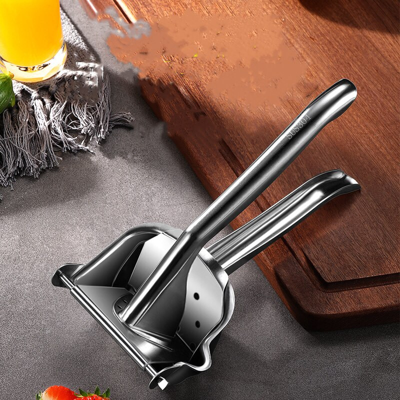 Ručný odšťavovač, extrudér z nehrdzavejúcej ocele 304, multifunkčný lis na šťavu z citróna, pomaranča, jablka, melóna a paradajok.