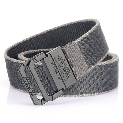 Textilný opasok vo viacerých farbách s dvojitou kovovou sponou