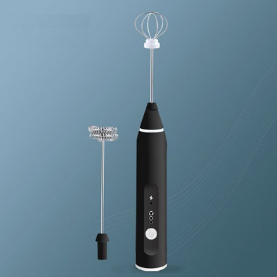 Domáci mixér na mlieko, peniaci mixér, USB nabíjateľný mixér na kávu, ručný elektrický peniaci mixér na mlieko, metlička a šľahač na vajcia