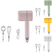 Bezdrôtový prenosný elektrický mixér na potraviny, ručný mixér, výkonný mixér na cesto, šľahač vajec, ručný mixér na pečenie, kuchynské náradie