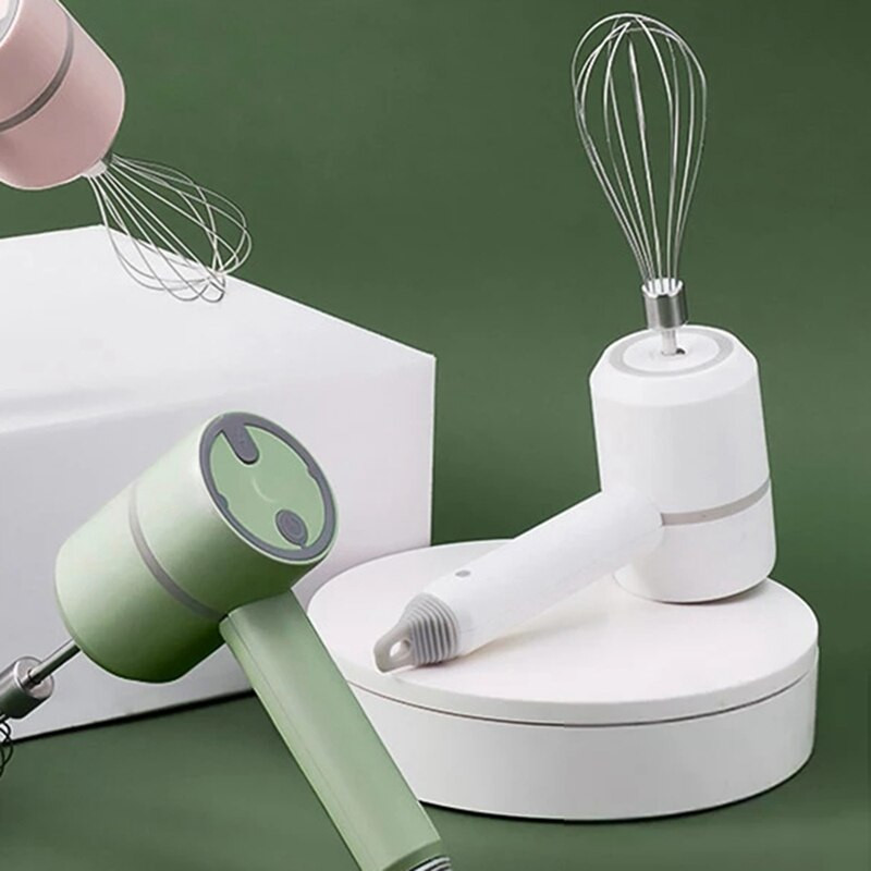 Bezdrôtový prenosný elektrický mixér na potraviny, ručný mixér, výkonný mixér na cesto, šľahač vajec, ručný mixér na pečenie, kuchynské náradie