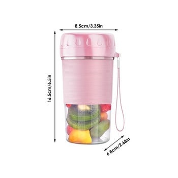 Personal Size Blenders Personal Size Blender Juicer USB Επαναφορτιζόμενο 4 λεπίδες από ανοξείδωτο χάλυβα Multi-Function Juice for Office