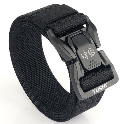 Textilný športový opasok s kovovou prackou a funkciou rýchleho uvoľnenia