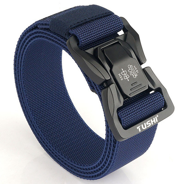 Textilný športový opasok s kovovou prackou a funkciou rýchleho uvoľnenia