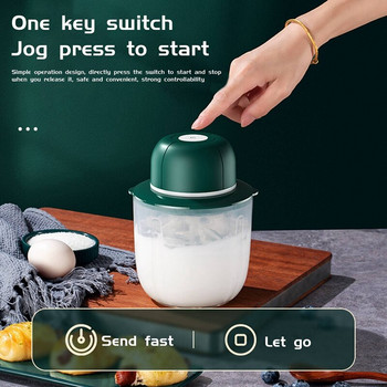250 мл безжичен ръчен миксер за храна електрическа бъркалка за яйца блендер за мляко и сметана USB акумулаторна за месо, чесън, зеленчуци