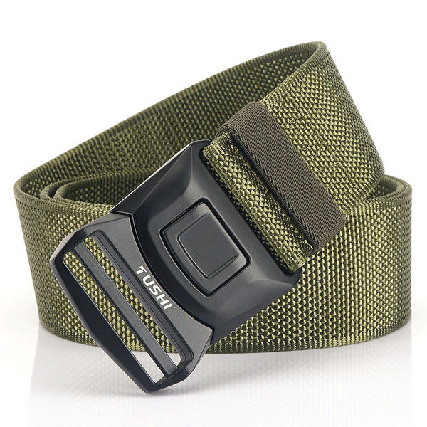 Curea bărbătească din pânză în trei culori