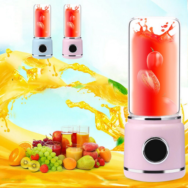 Naujas 420 ml nešiojamas mini elektrinis sulčiaspaudės puodelis USB įkraunamas daržovių vaisių sulčių virimo aparatas buteliukas sulčių spaudimo maišytuvas