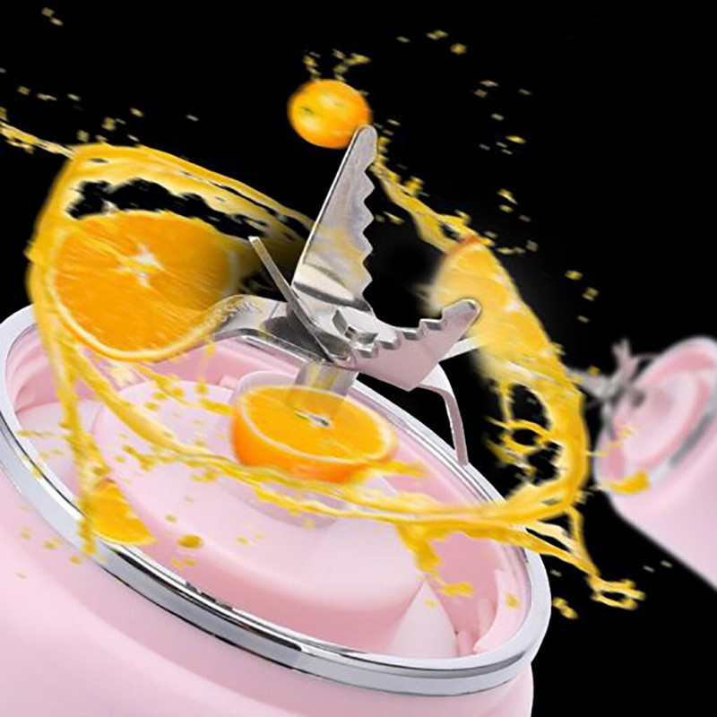 Naujas 420 ml nešiojamas mini elektrinis sulčiaspaudės puodelis USB įkraunamas daržovių vaisių sulčių virimo aparatas buteliukas sulčių spaudimo maišytuvas