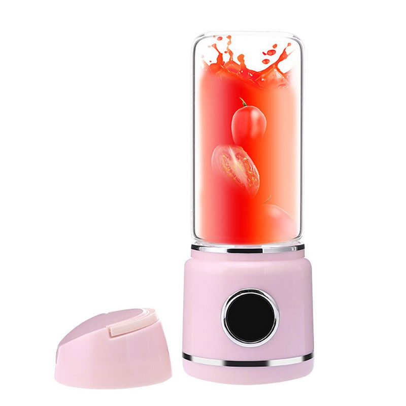 Naujas 420 ml nešiojamas mini elektrinis sulčiaspaudės puodelis USB įkraunamas daržovių vaisių sulčių virimo aparatas buteliukas sulčių spaudimo maišytuvas