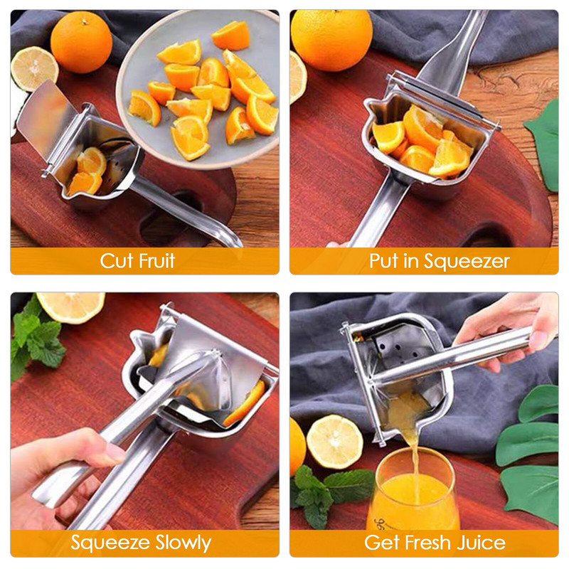 Ručný odšťavovač, odšťavovač ovocnej šťavy, odnímateľný vysokovýkonný odšťavovač citrusov, odšťavovač z hliníkovej zliatiny