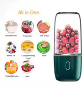 Prenosný odšťavovač, nabíjateľný elektrický mixér na ovocie a zeleninu 350 ml, osobná veľkosť na kokteily a smoothie