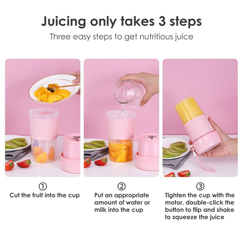 Mixéry osobnej veľkosti Mixér osobnej veľkosti Odšťavovač Nabíjateľný USB Prenosný cestovný mini mixér na ľad Elektrický smoothie mixér