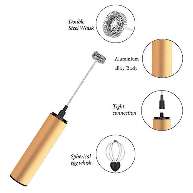 Ručný elektrický napeňovač mlieka, metlička, šľahač na vajcia, USB nabíjateľný mixér na kávu, domáci trepač mlieka, mixér, napeňovač