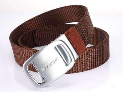 Tekstilinis diržas su metaline užsegimu sportui ir kasdienai