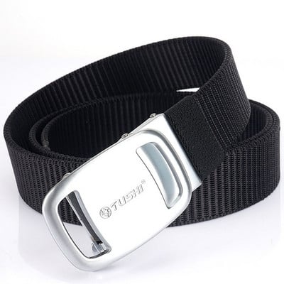 Tekstilinis diržas su metaline užsegimu sportui ir kasdienai