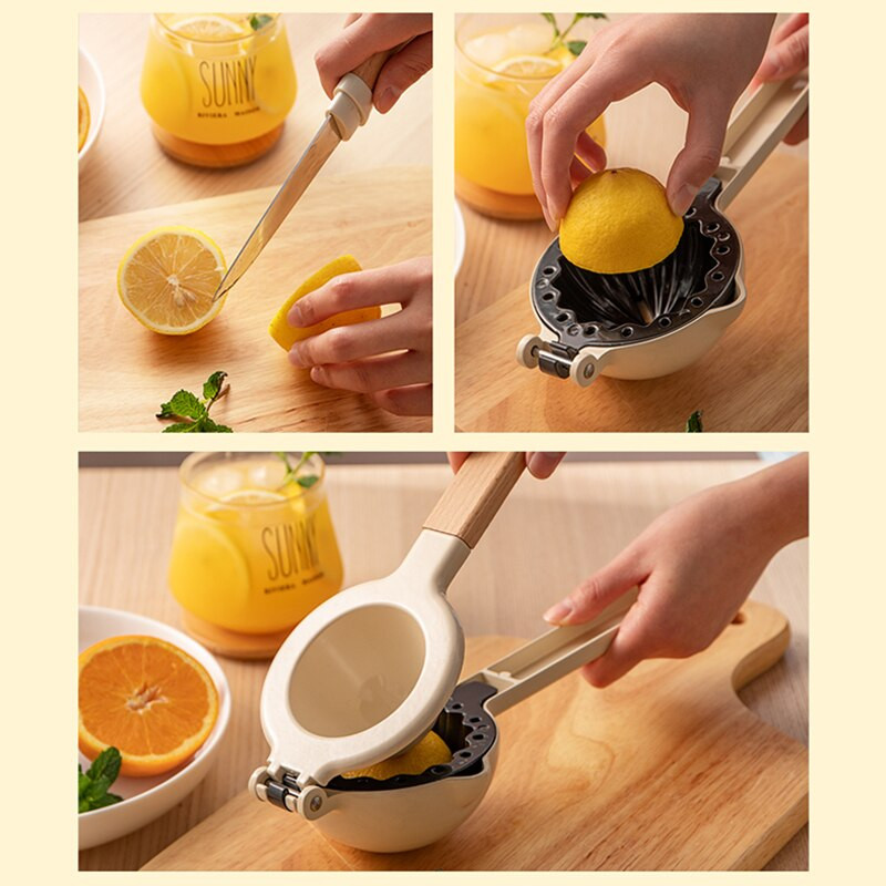 Ötvözet citromlé facsaró bükk fogantyú Nyomós facsaró Konyhai tartozékok narancsléhez Gyümölcs Zöldség