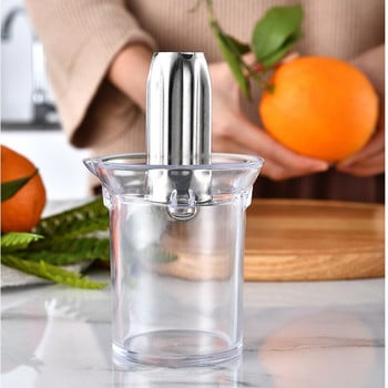 Φορητό Εγχειρίδιο Citrus Juicer Orange Lemon Fruit Squeeer Πολυλειτουργικά Αξεσουάρ Κουζίνας από ανοξείδωτο χάλυβα για Κάμπινγκ στο σπίτι