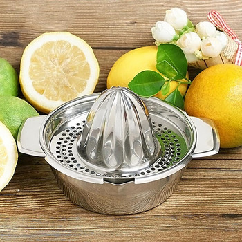 Лимон, портокал, висококачествена сокоизстисквачка от неръждаема стомана, ръчна, плод, лимон, мандарина, изстисквачка, кухненски инструмент