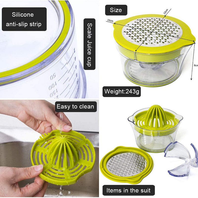 Multifunkčný odšťavovač, ručný odšťavovač na pomarančovú a citrónovú šťavu, manuálny odšťavovač, odšťavovač na citrusy, mini domáce spotrebiče