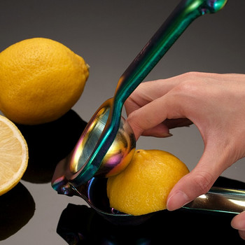 1PC Сокоизстисквачка за лимон от неръждаема стомана Сокоизстисквачка за портокал Сокоизстисквачка за портокал Преса с дръжка Мултифункционални кухненски инструменти