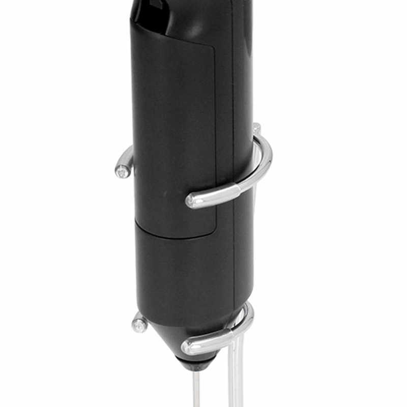 Elektrický ručný napeňovač mlieka, ľahko čistiteľný matný ručný mini mixér na nápoje s kovovou základňou do kuchyne