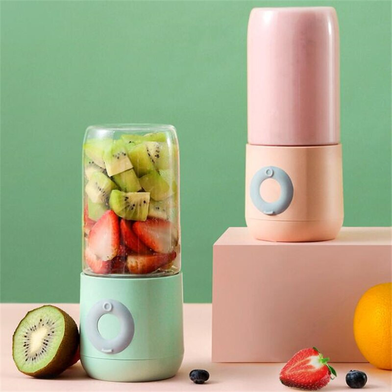 Odšťavovač, mixér 500 ml, prenosný mini USB nabíjateľný smoothie stroj, mixér, kuchynský robot