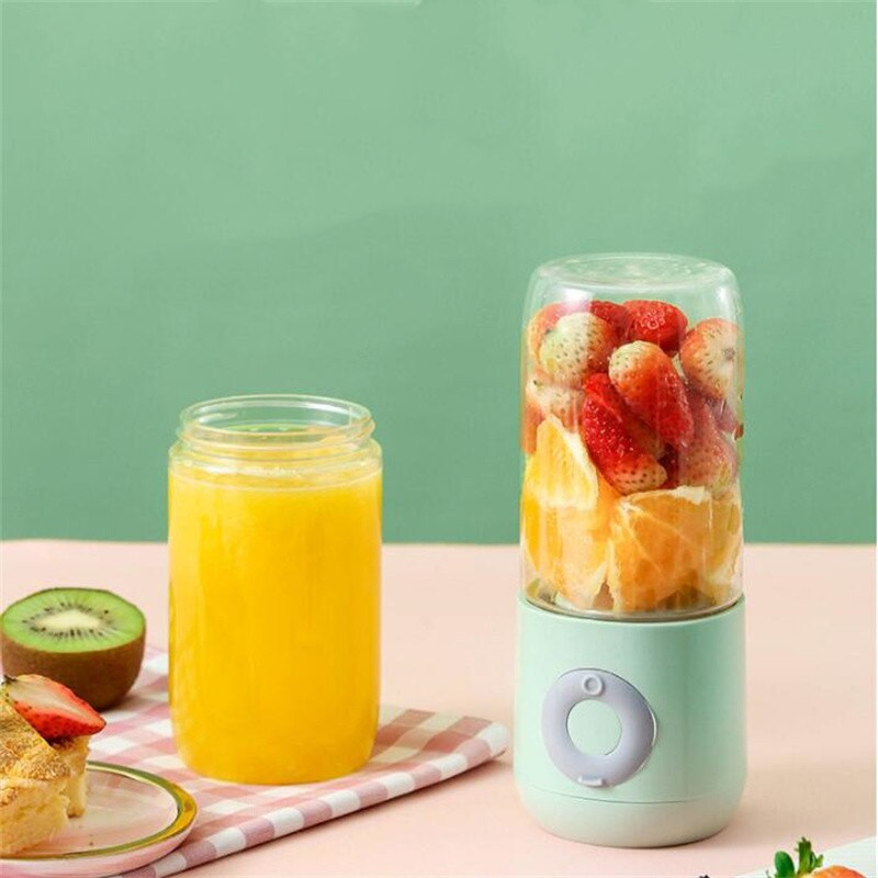 Odšťavovač, mixér 500 ml, prenosný mini USB nabíjateľný smoothie stroj, mixér, kuchynský robot